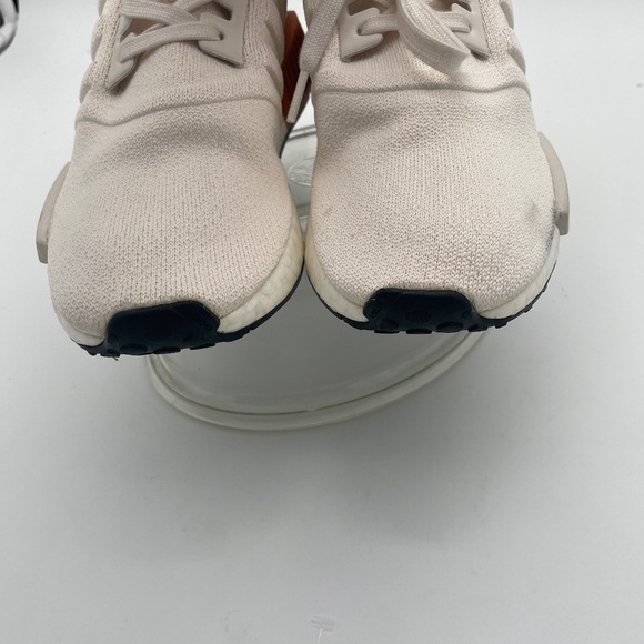 Adidas NMD‎ R1 Ivory White Boost Fabric Stretch Mash Sneaker Women Size 8 - Picture 6 of 9